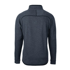 Chicago Bears Cutter & Buck Throwback Logo Mainsail Sweater-Knit Half-Zip Pullover Jacket Heather Navy | NFL