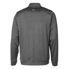 New York Jets Cutter & Buck Stealth Heathered Throwback Logo Quarter-Zip Pullover Top Steel | NFL