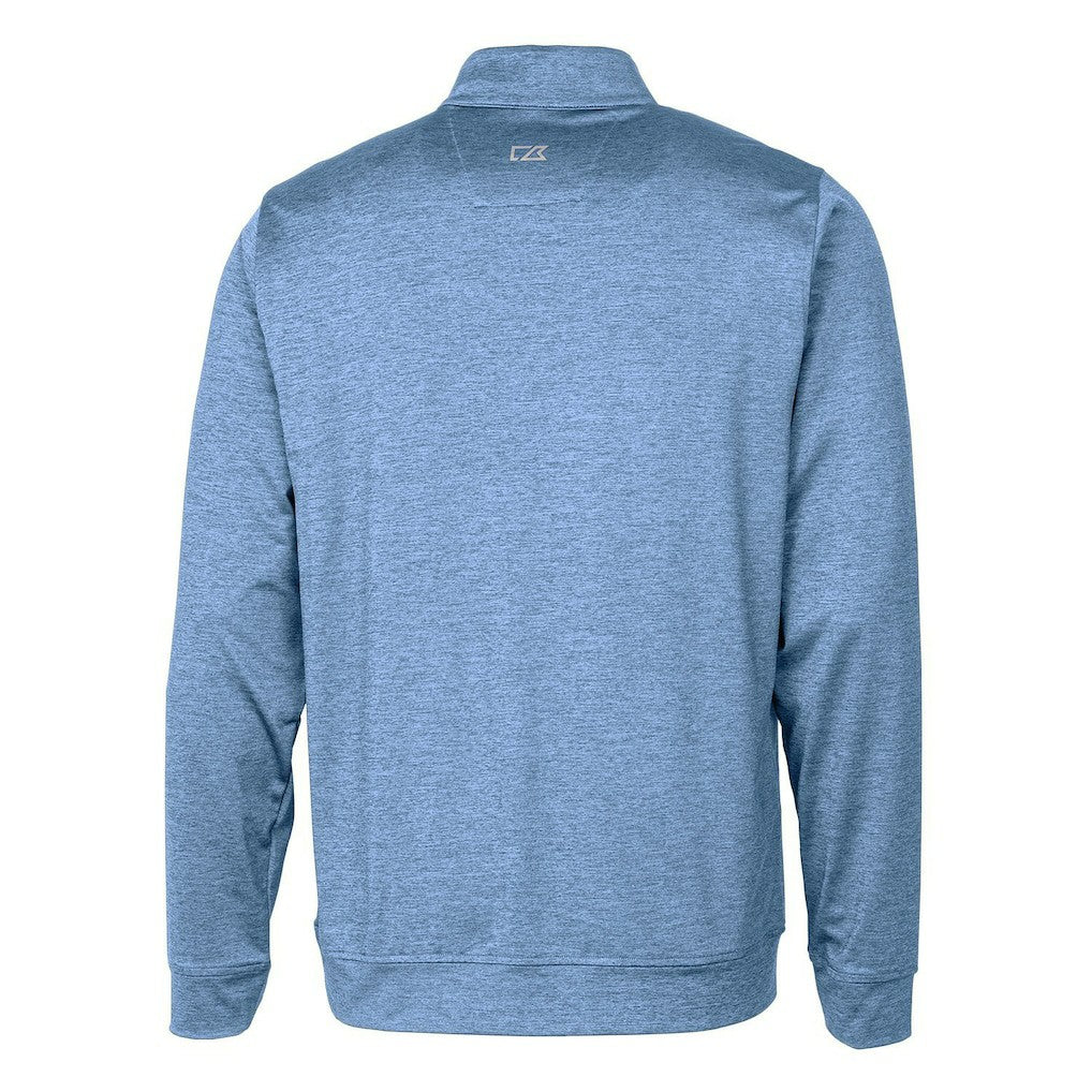 Buffalo Bills Cutter & Buck Stealth Heathered Throwback Logo Quarter-Zip Pullover Top Royal | NFL