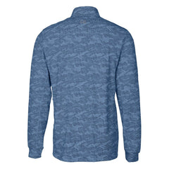 Chicago Bears Cutter & Buck Throwback Logo Traverse Camo Print Stretch Quarter-Zip Pullover Top Navy | NFL