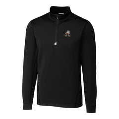 Cleveland Browns Cutter & Buck Throwback Logo Traverse Stretch Quarter-Zip Pullover Top Black | NFL