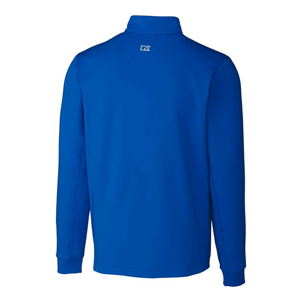 Seattle Seahawks Cutter & Buck Throwback Logo Traverse Stretch Quarter-Zip Pullover Top Royal | NFL