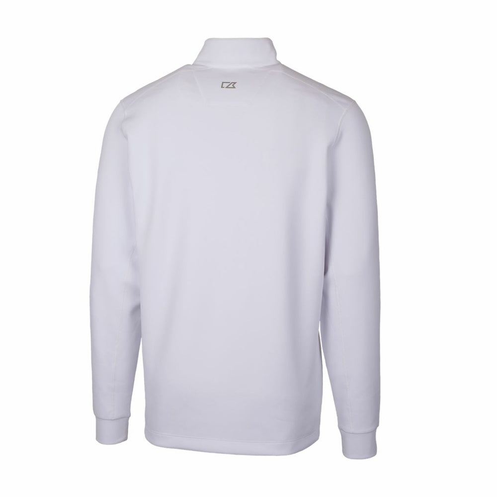 Detroit Lions Cutter & Buck Throwback Logo Traverse Stretch Quarter-Zip Pullover Top White | NFL