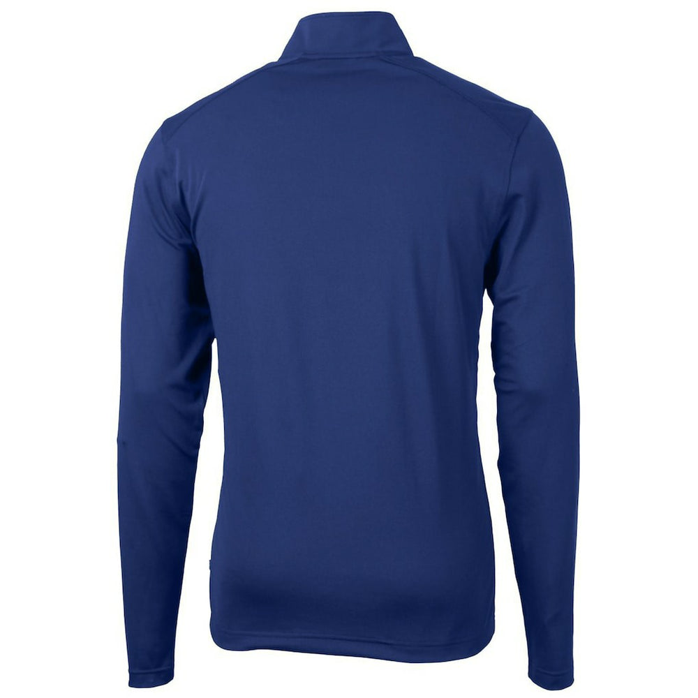 Indianapolis Colts Cutter & Buck Throwback Logo Virtue Eco Pique Recycled Quarter-Zip Pullover Top Royal | NFL