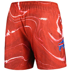 Buffalo Bills Pro Standard Allover Marble Print Shorts Red | NFL