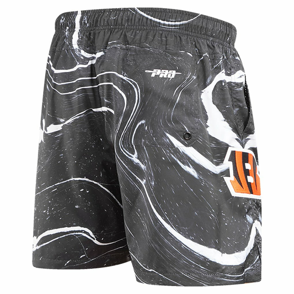 Cincinnati Bengals Pro Standard Allover Marble Print Shorts Black | NFL