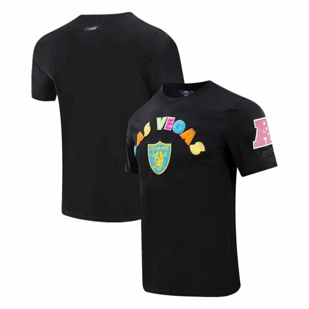 Las Vegas Raiders Pro Standard Neon Graphic T-Shirt Black | NFL