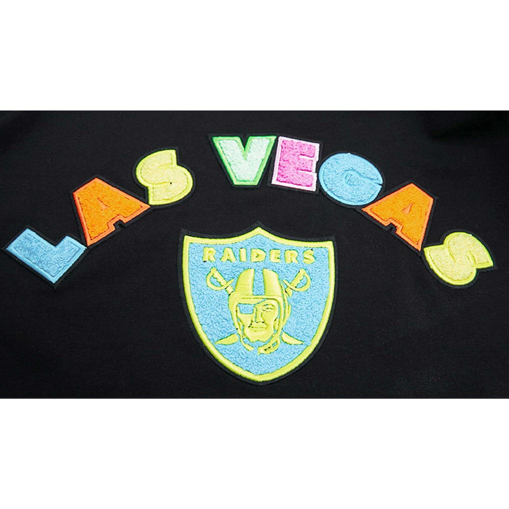 Las Vegas Raiders Pro Standard Neon Graphic T-Shirt Black | NFL