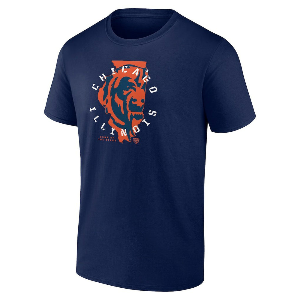 Chicago Bears Route Runner T-Shirt Navy | NFL