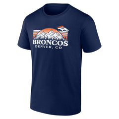 Denver Broncos Route Runner T-Shirt Navy | NFL