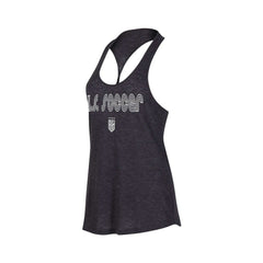 USWNT Concepts Sport Women's Radiant Twist Back Scoop Neck Tank Top Heather Charcoal - FIFA World CUP