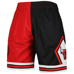 Chicago Bulls Hardwood Classics 1997 Split Swingman Shorts Black/Red - NBA
