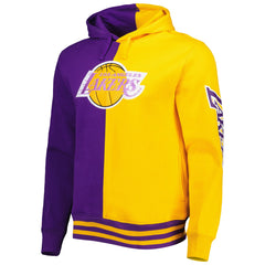 Los Angeles Lakers Hardwood Classics Split Pullover Hoodie Purple/Gold - NBA