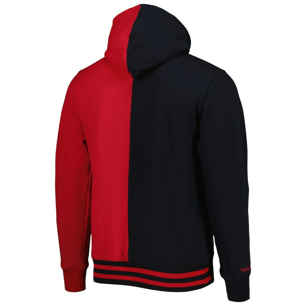Philadelphia 76ers Hardwood Classics Split Pullover Hoodie Black/Red - NBA