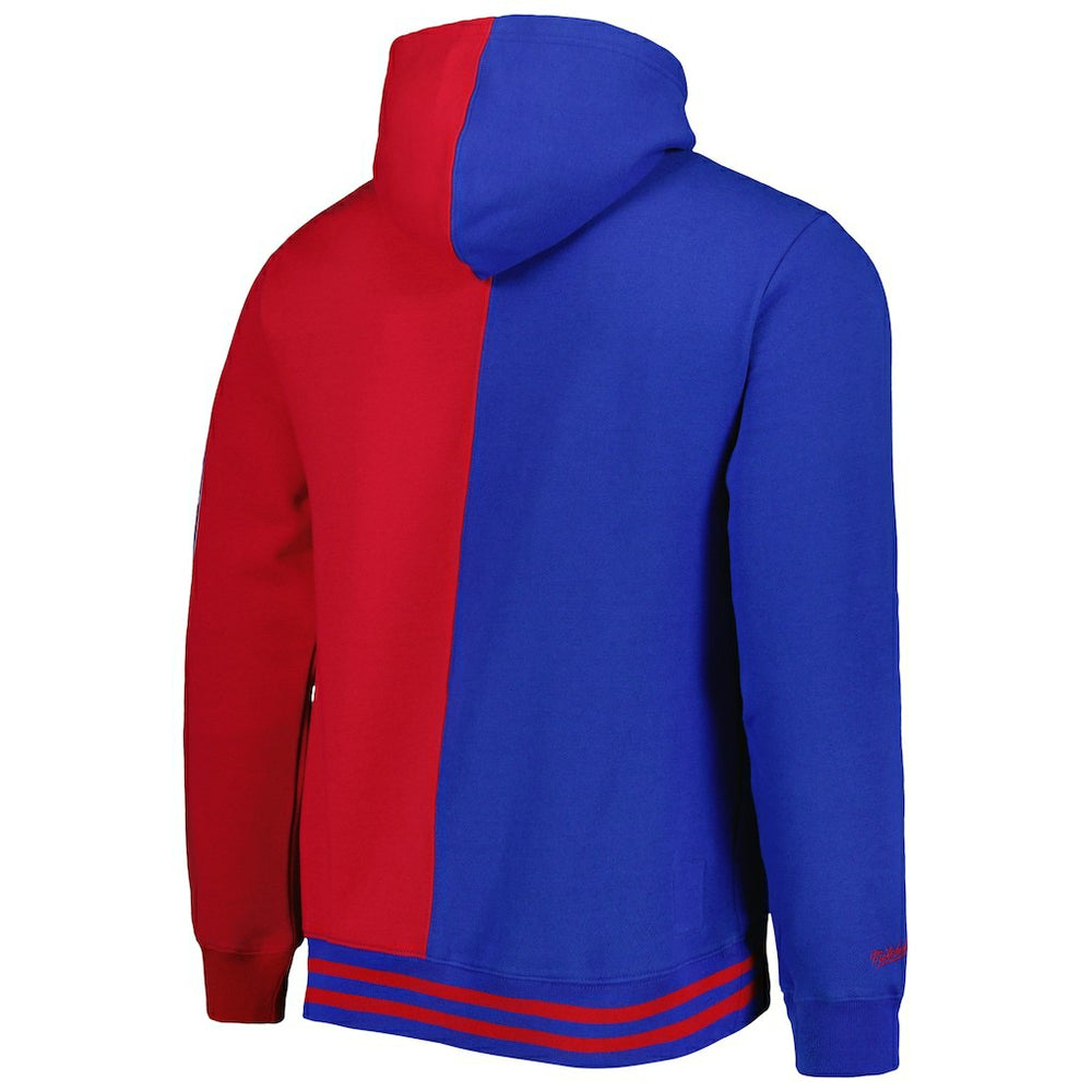 Philadelphia 76ers Hardwood Classics Split Pullover Hoodie Royal/Red - NBA