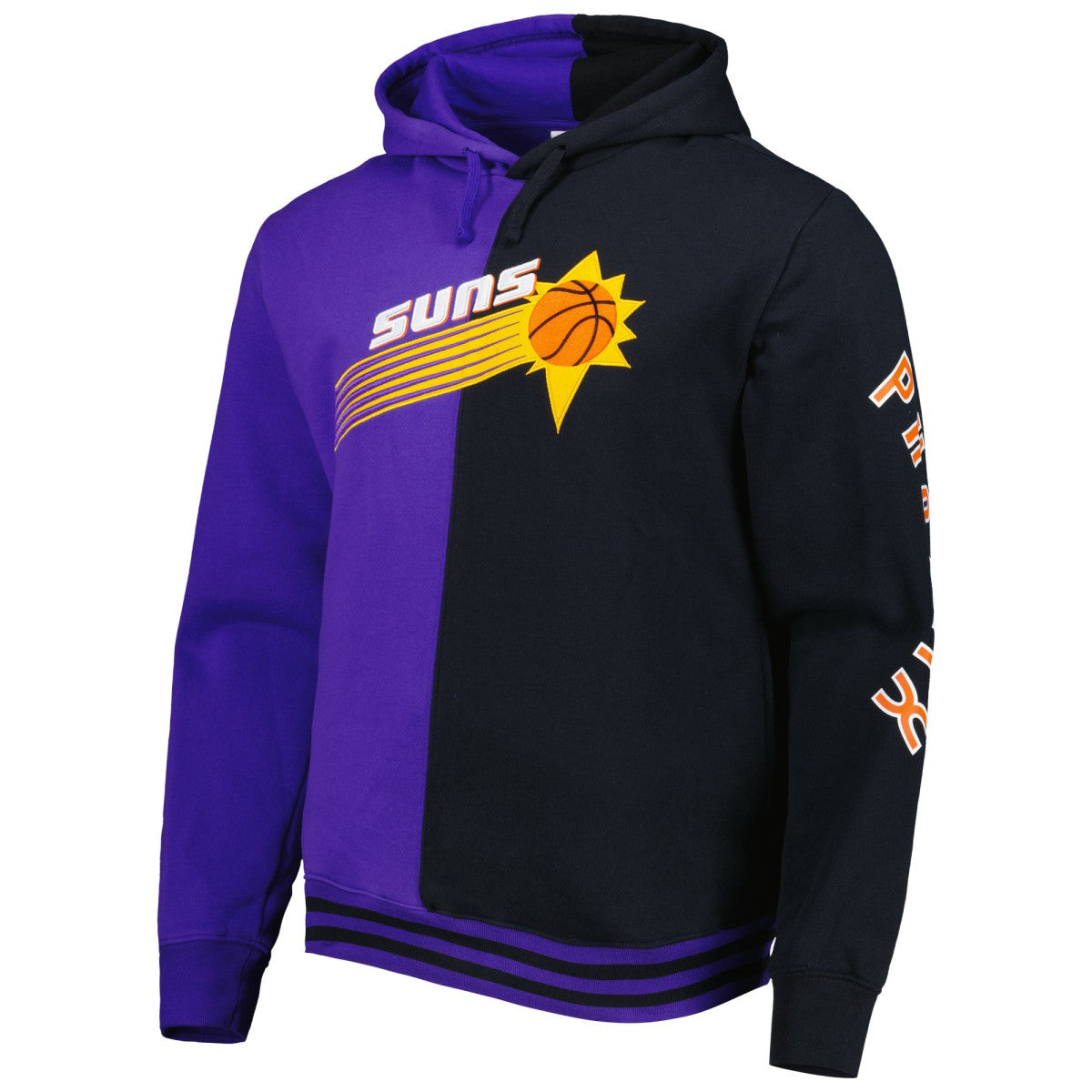 Phoenix Suns Hardwood Classics Split Pullover Hoodie Purple/Black - NBA