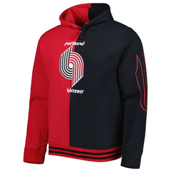 Portland Trail Blazers Hardwood Classics Split Pullover Hoodie Red/Black - NBA