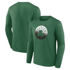 Boston Celtics Gradient Logo Long Sleeve T-Shirt Kelly Green - NBA