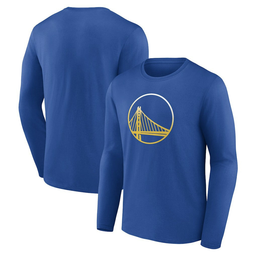 Golden State Warriors Gradient Logo Long Sleeve T-Shirt Royal - NBA