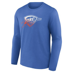 Oklahoma City Thunder Gradient Logo Long Sleeve T-Shirt Blue - NBA