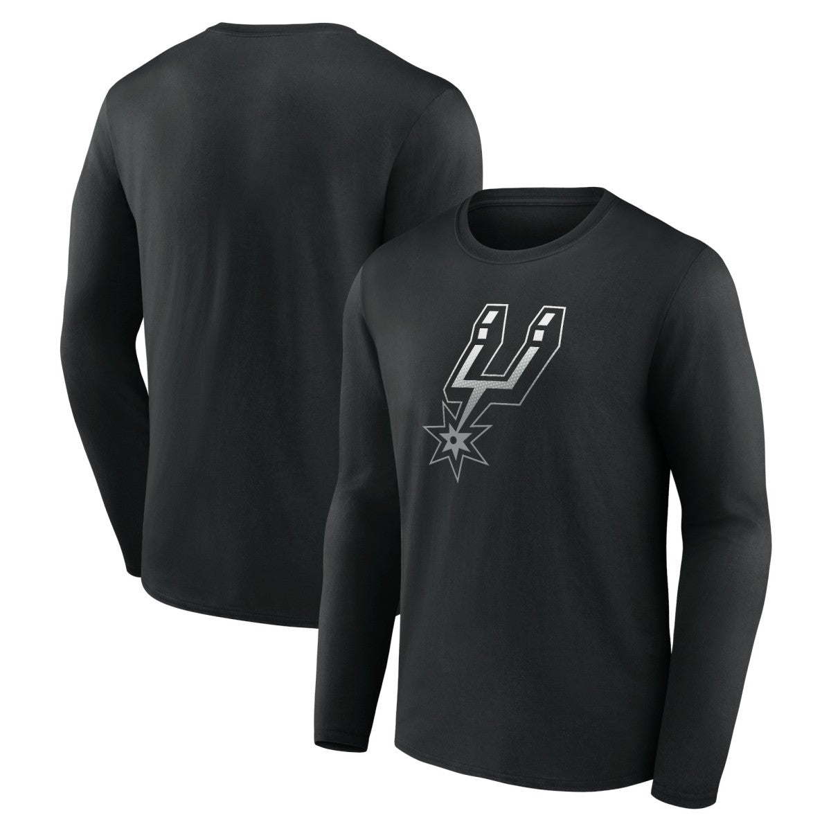 San Antonio Spurs Gradient Logo Long Sleeve T-Shirt Black - NBA