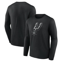 San Antonio Spurs Gradient Logo Long Sleeve T-Shirt Black - NBA