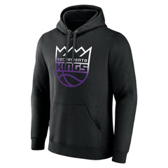 Sacramento Kings Gradient Logo Pullover Hoodie Black - NBA