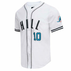Tyreek Hill Miami Dolphins Pro Standard Mesh Baseball Button-Up T-Shirt White | NFL