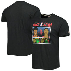 Jalen Green & Jabari Smith Jr. Houston Rockets Homage NBA Jam Tri-Blend T-Shirt Charcoal - NBA