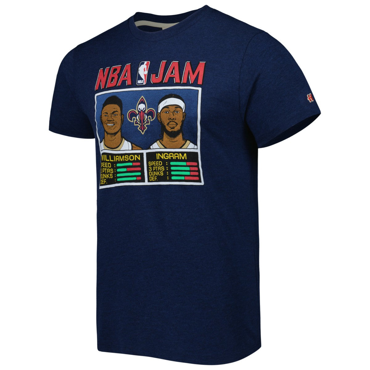 Zion Williamson & Brandon Ingram New Orleans Pelicans Homage NBA Jam Tri-Blend T-Shirt Navy - NBA
