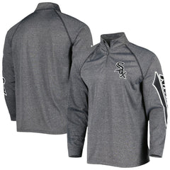 Chicago White Sox Stitches Wordmark Raglan Quarter-Zip Top - MLB