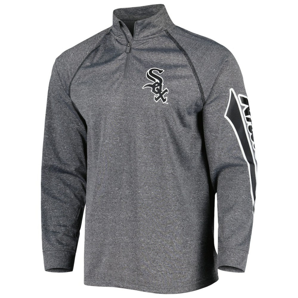 Chicago White Sox Stitches Wordmark Raglan Quarter-Zip Top - MLB