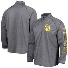 San Diego Padres Stitches Wordmark Raglan Quarter-Zip Top - MLB