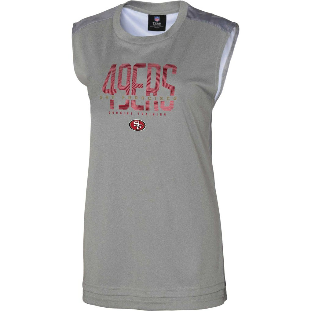 San Francisco 49ers Women's No Sweat Tank Top Gray | NFL
