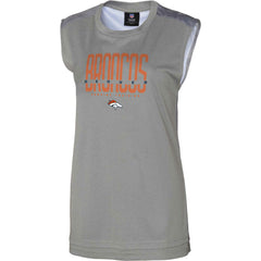 Denver Broncos Women's No Sweat Tank Top Gray | NFL