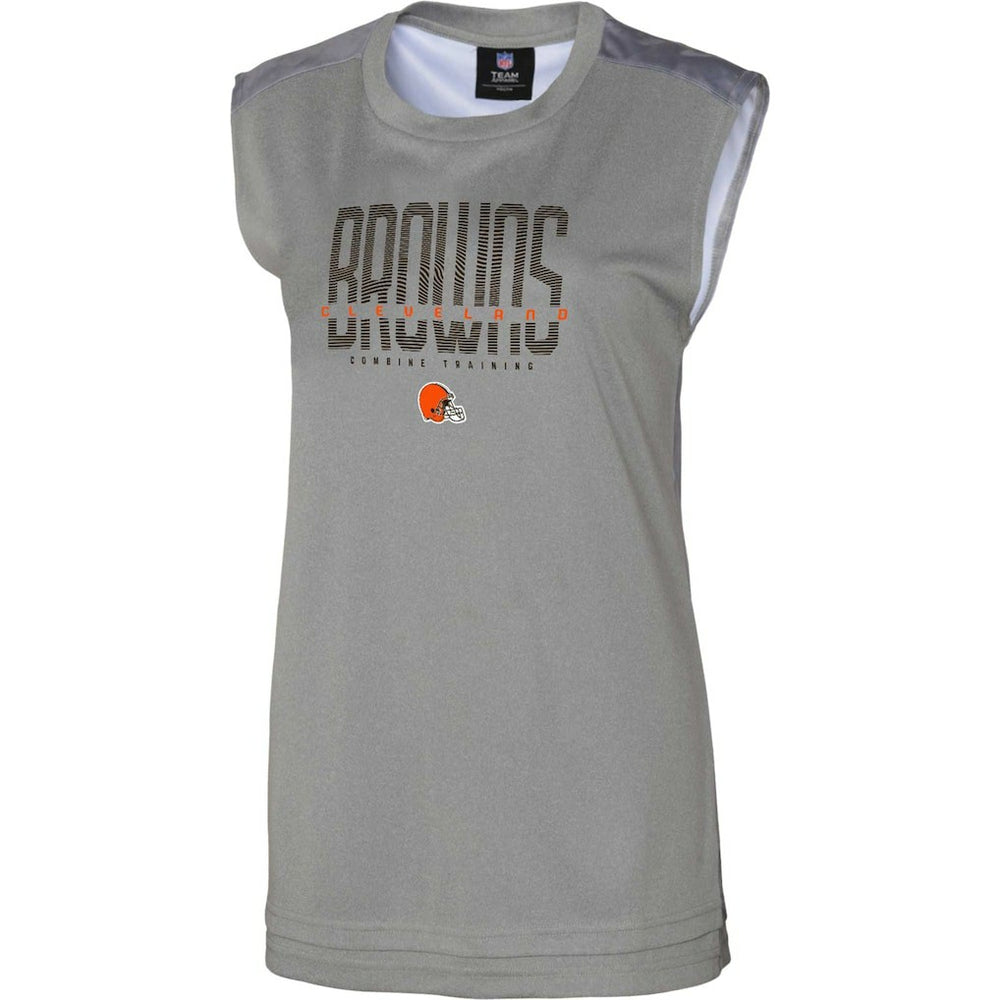 Cleveland Browns Women's No Sweat Tank Top Gray | NFL