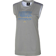 Los Angeles Chargers Women's No Sweat Tank Top Gray | NFL