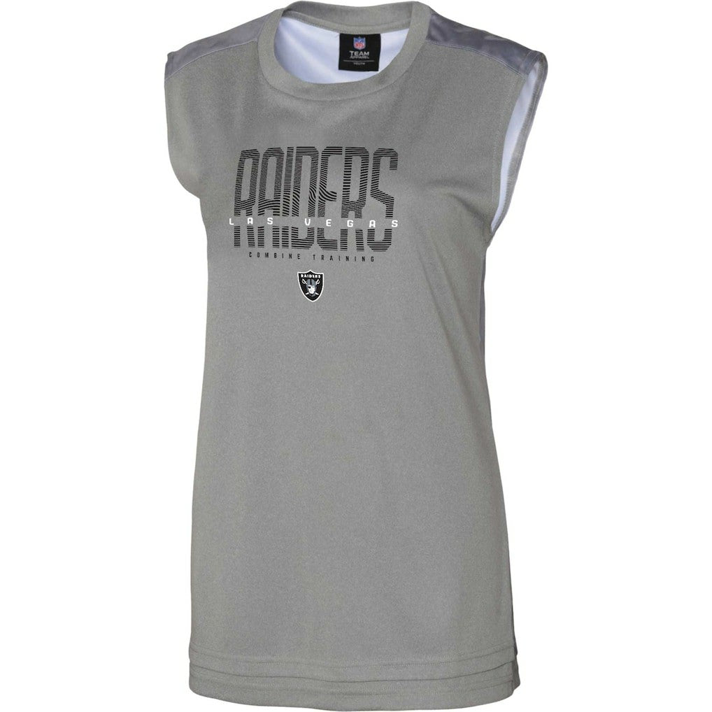 Las Vegas Raiders Women's No Sweat Tank Top Gray | NFL