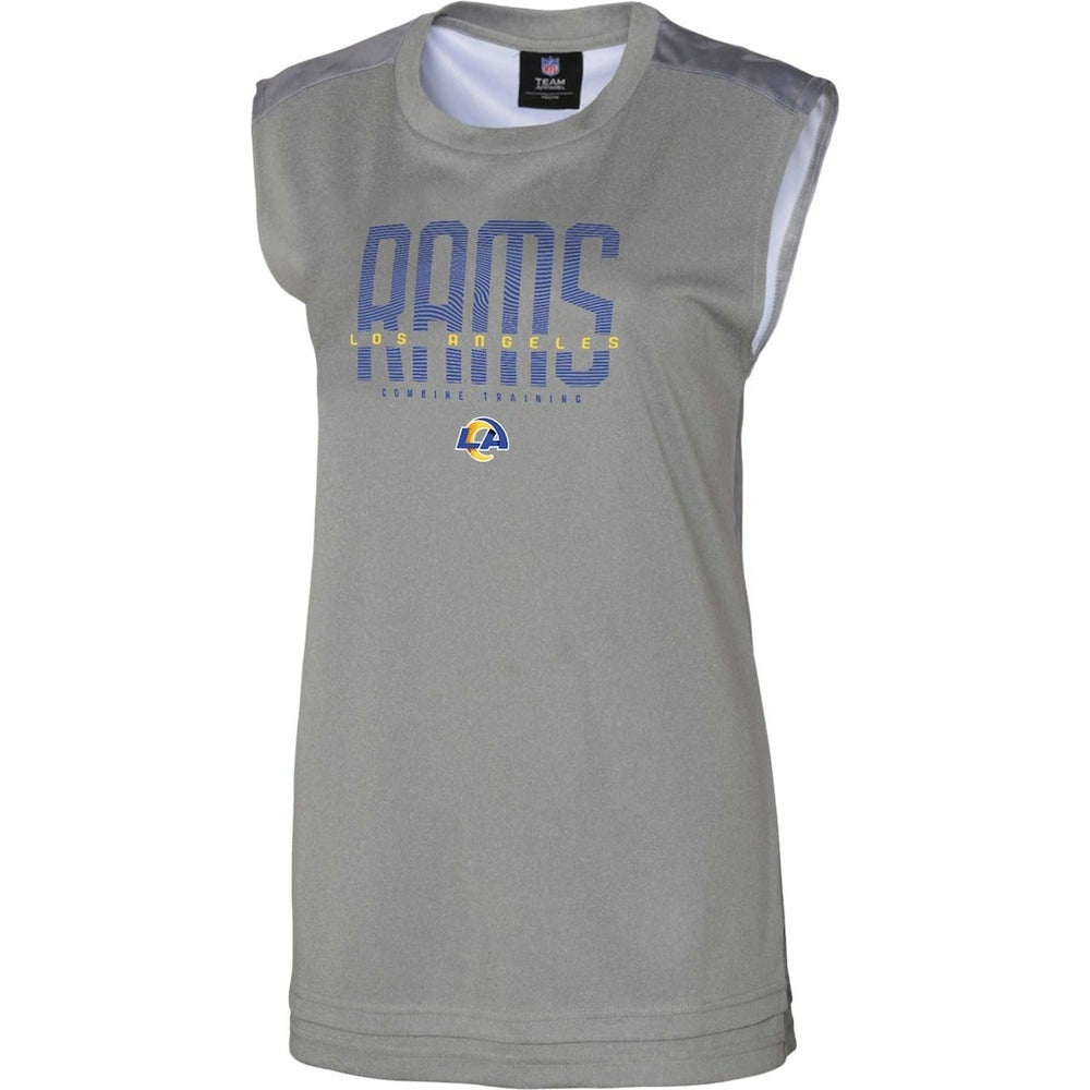 Los Angeles Rams Women's No Sweat Tank Top Gray | NFL