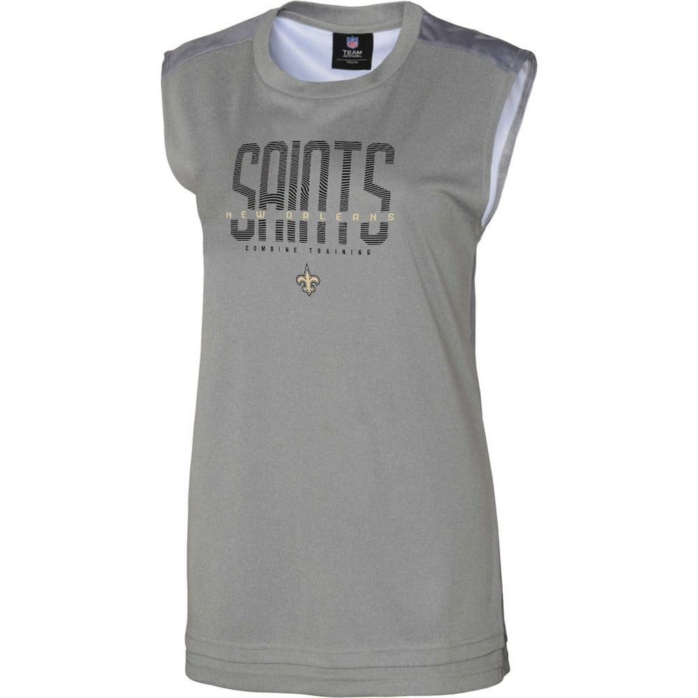 New Orleans Saints Women's No Sweat Tank Top Gray | NFL