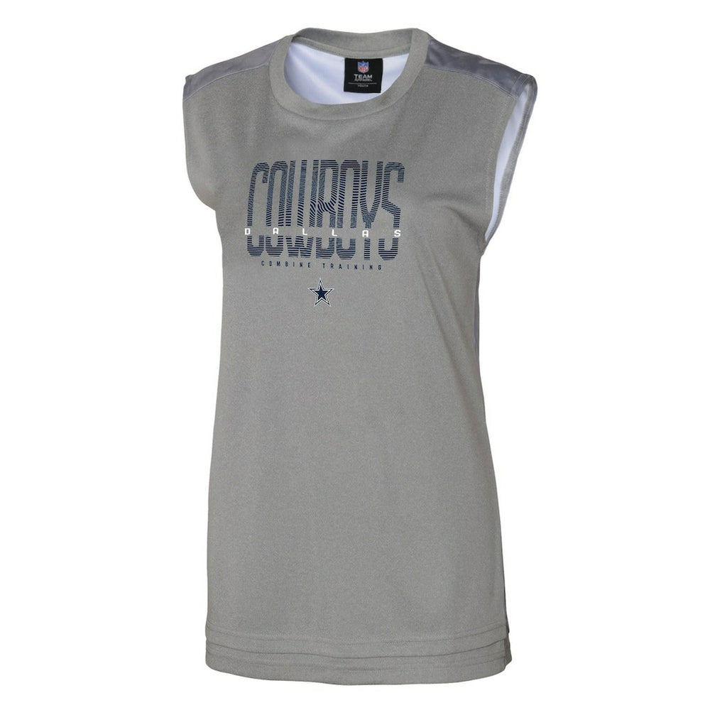 Dallas Cowboys Women's No Sweat Tank Top Gray | NFL