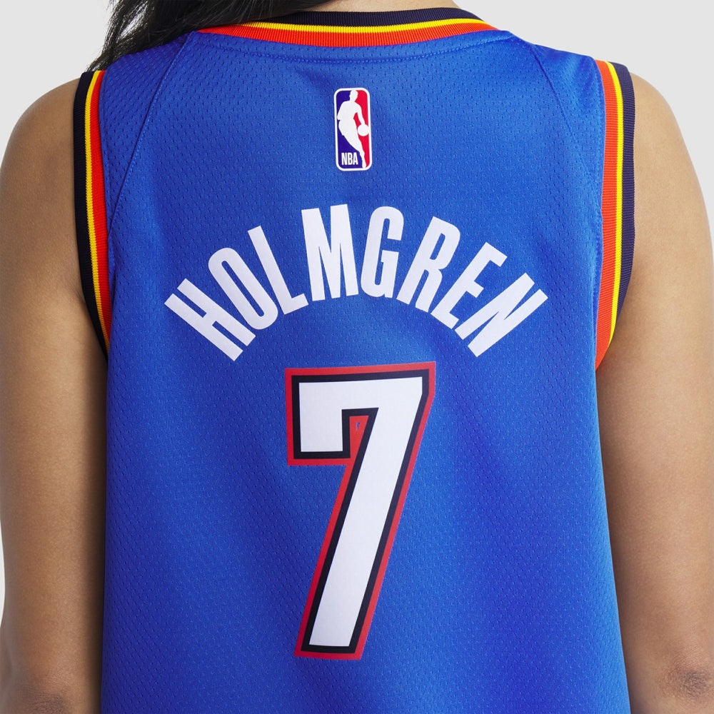 Chet Holmgren Oklahoma City Thunder Unisex 2022 NBA Draft First Round Pick Player Swingman Jersey Icon Edition Blue - NBA