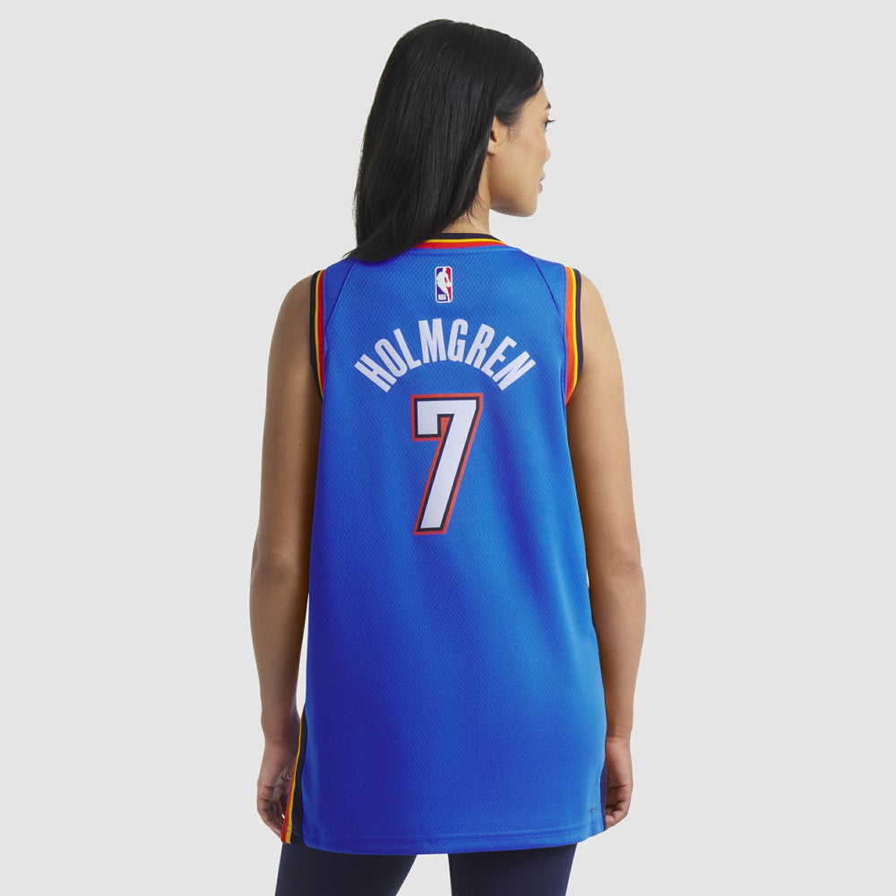 Chet Holmgren Oklahoma City Thunder Unisex 2022 NBA Draft First Round Pick Player Swingman Jersey Icon Edition Blue - NBA