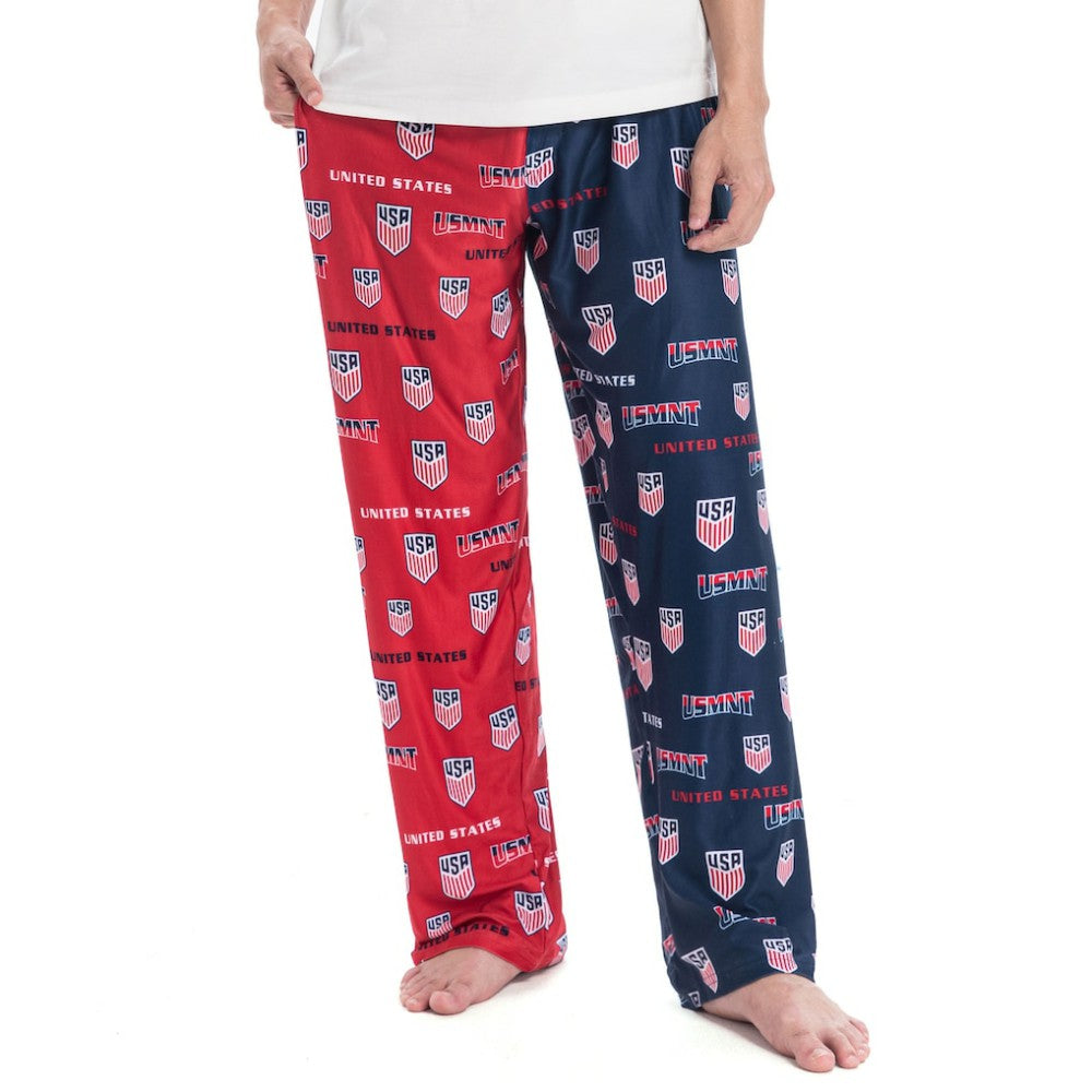 USMNT Concepts Sport Breakthrough Split Design Knit Sleep Pants Navy/Red - FIFA World CUP