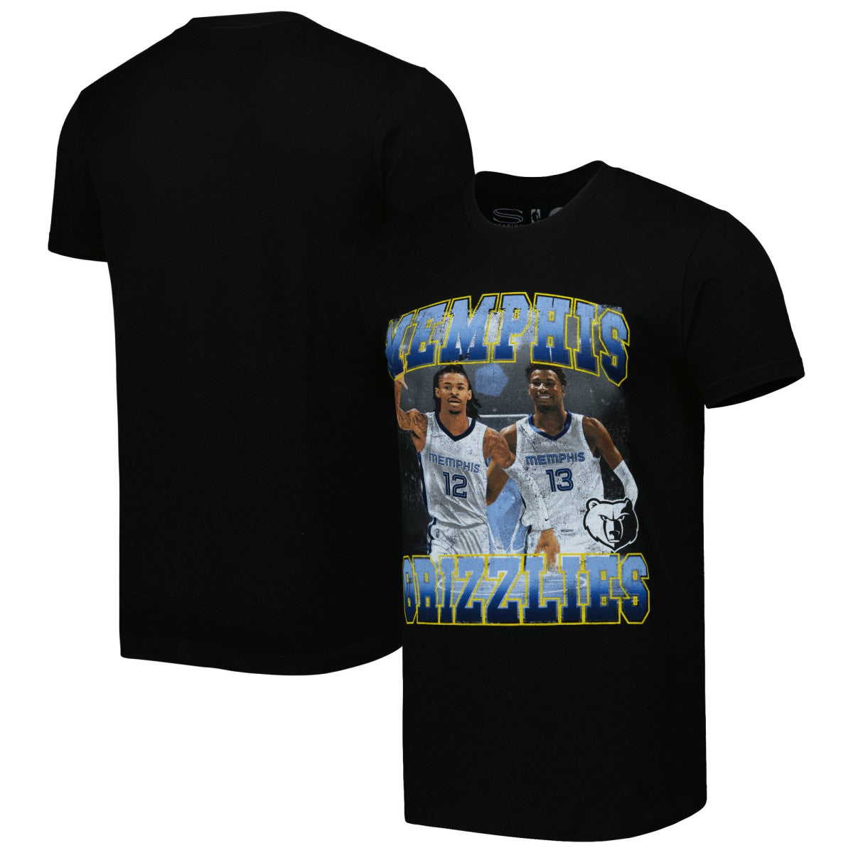 Ja Morant & Jaren Jackson Jr. Memphis Grizzlies Stadium Essentials Unisex Player Duo T-Shirt Black - NBA