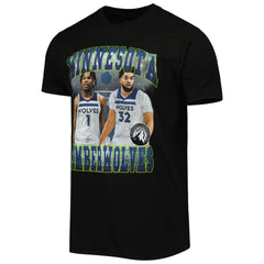 Anthony Edwards & Karl-Anthony Towns Minnesota Timberwolves Stadium Essentials Unisex Player Duo T-Shirt Black - NBA