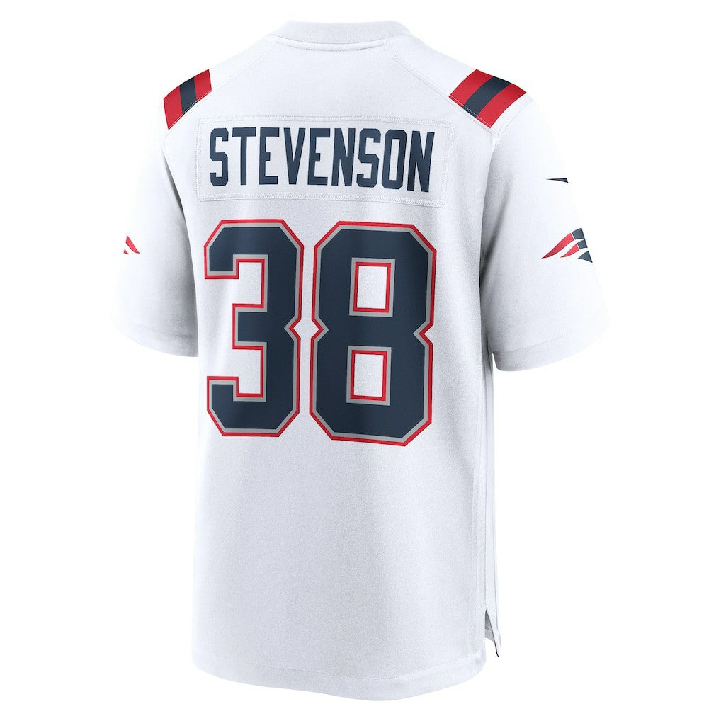Rhamondre Stevenson New England Patriots Game Player Jersey White | Nike for Sale