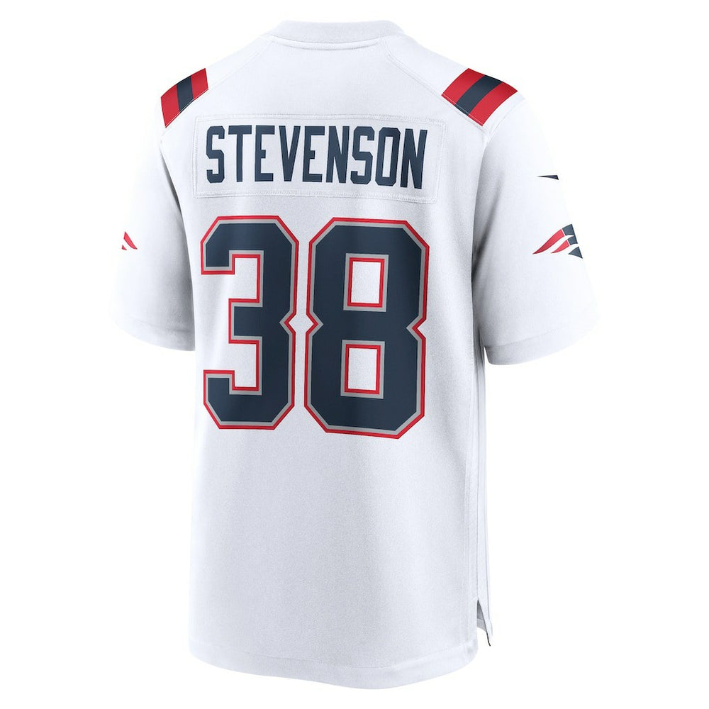 Rhamondre Stevenson New England Patriots Game Player Jersey White | Nike for Sale