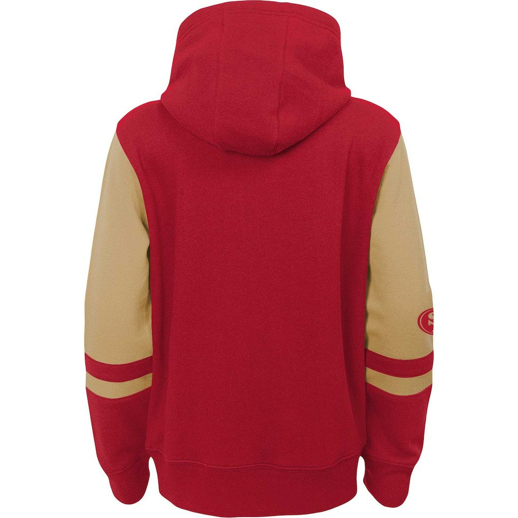 San Francisco 49ers Preschool Stadium Color Block Full-Zip Hoodie Scarlet | NFL