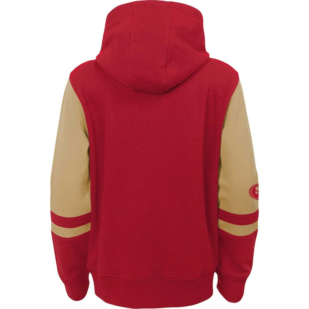 San Francisco 49ers Preschool Stadium Color Block Full-Zip Hoodie Scarlet | NFL
